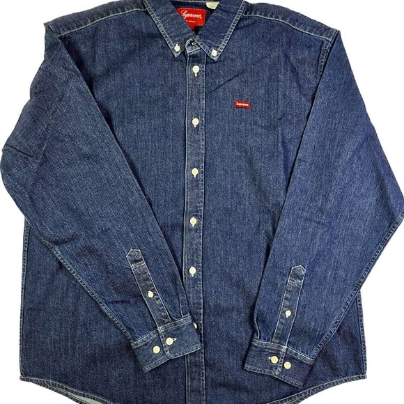 Supreme Small Box Shirt (FW22)Denim M - Picture 4 of 6